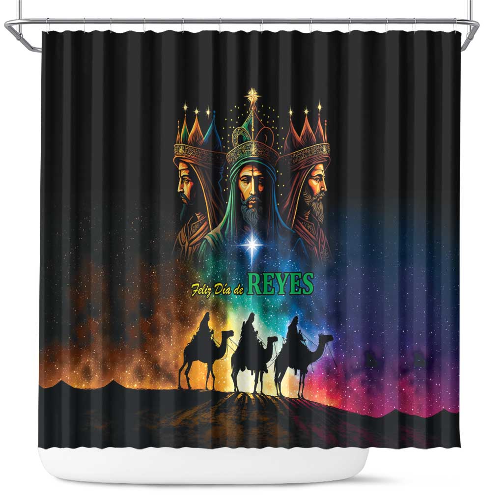 Feliz Dia De Reyes Three Kings Day Shower Curtain Happy Epiphany Day - Wonder Print Shop