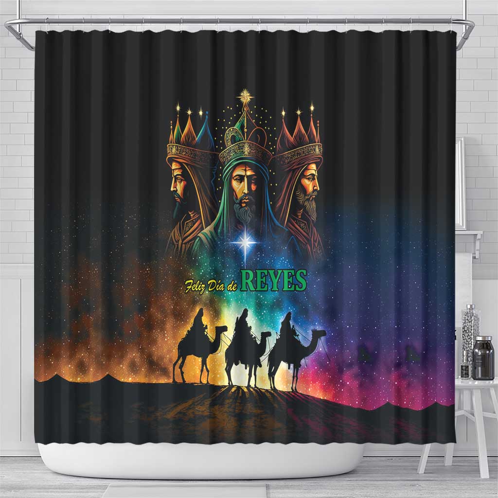 Feliz Dia De Reyes Three Kings Day Shower Curtain Happy Epiphany Day - Wonder Print Shop