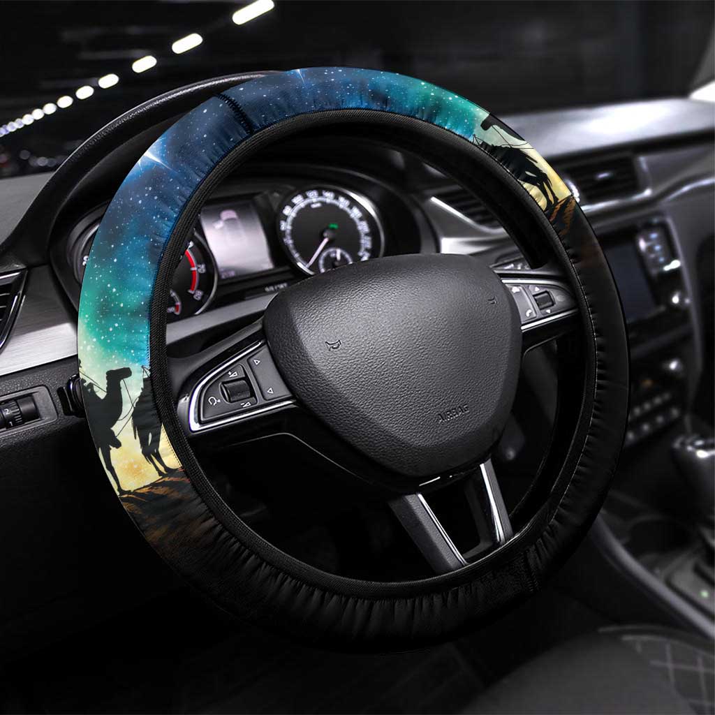 Feliz Dia De Reyes Three Kings Day Steering Wheel Cover Happy Epiphany Day - Wonder Print Shop
