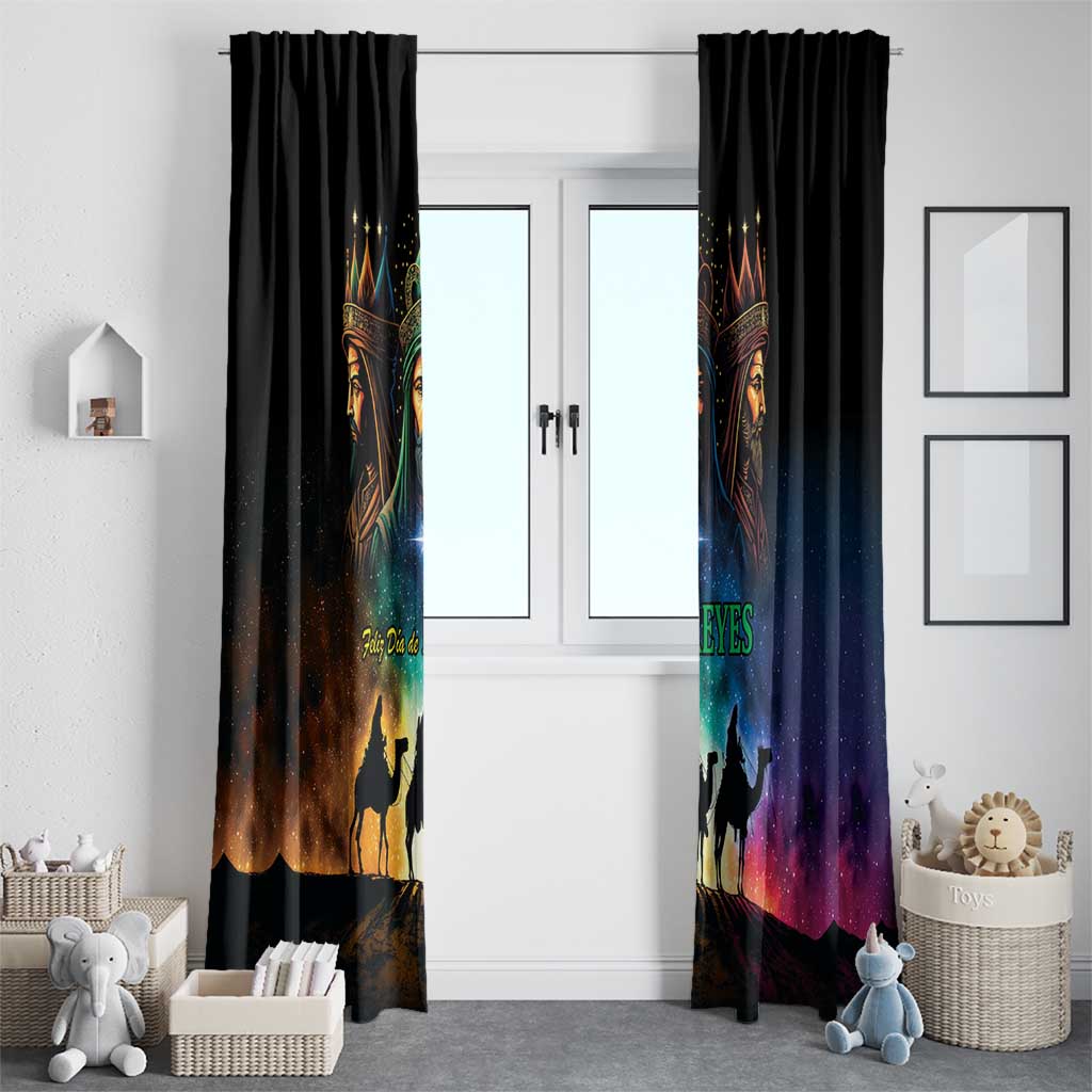 Feliz Dia De Reyes Three Kings Day Window Curtain Happy Epiphany Day - Wonder Print Shop