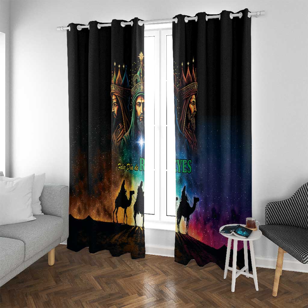 Feliz Dia De Reyes Three Kings Day Window Curtain Happy Epiphany Day - Wonder Print Shop