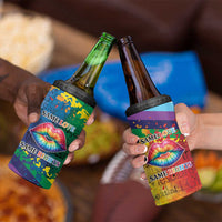 Beautiful Rainbow Lips Kiss 4 in 1 Can Cooler Tumbler LGBTQ Same Love Same Rights