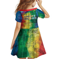 Beautiful Rainbow Lips Kiss Family Matching Off Shoulder Maxi Dress and Hawaiian Shirt LGBTQ Same Love Same Rights LT9 - Wonder Print Shop