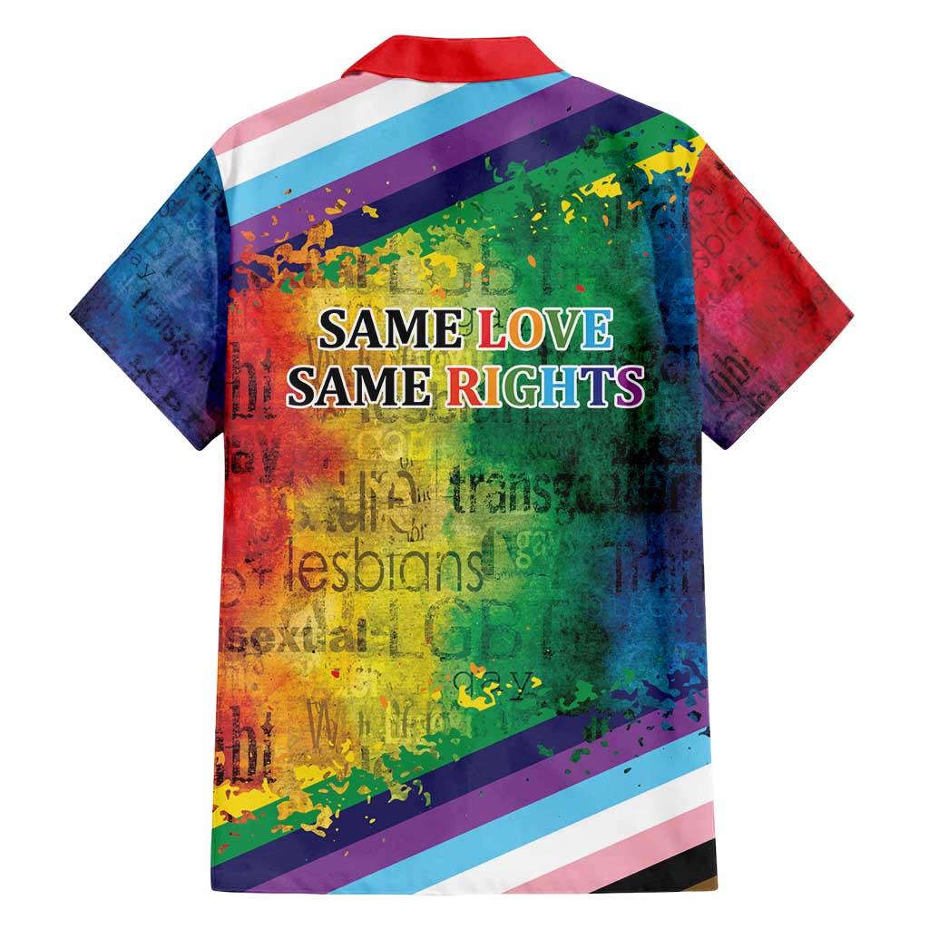 Beautiful Rainbow Lips Kiss Family Matching Off Shoulder Maxi Dress and Hawaiian Shirt LGBTQ Same Love Same Rights LT9 - Wonder Print Shop