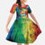 Beautiful Rainbow Lips Kiss Family Matching Summer Maxi Dress and Hawaiian Shirt LGBTQ Same Love Same Rights - Wonder Print Shop