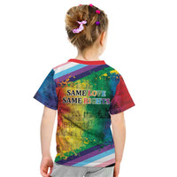 Beautiful Rainbow Lips Kiss Kid T Shirt LGBTQ Same Love Same Rights - Wonder Print Shop