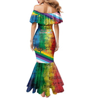 Beautiful Rainbow Lips Kiss Mermaid Dress LGBTQ Same Love Same Rights - Wonder Print Shop