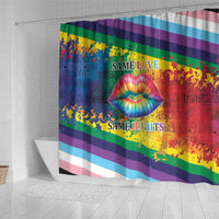 Beautiful Rainbow Lips Kiss Shower Curtain LGBTQ Same Love Same Rights - Wonder Print Shop