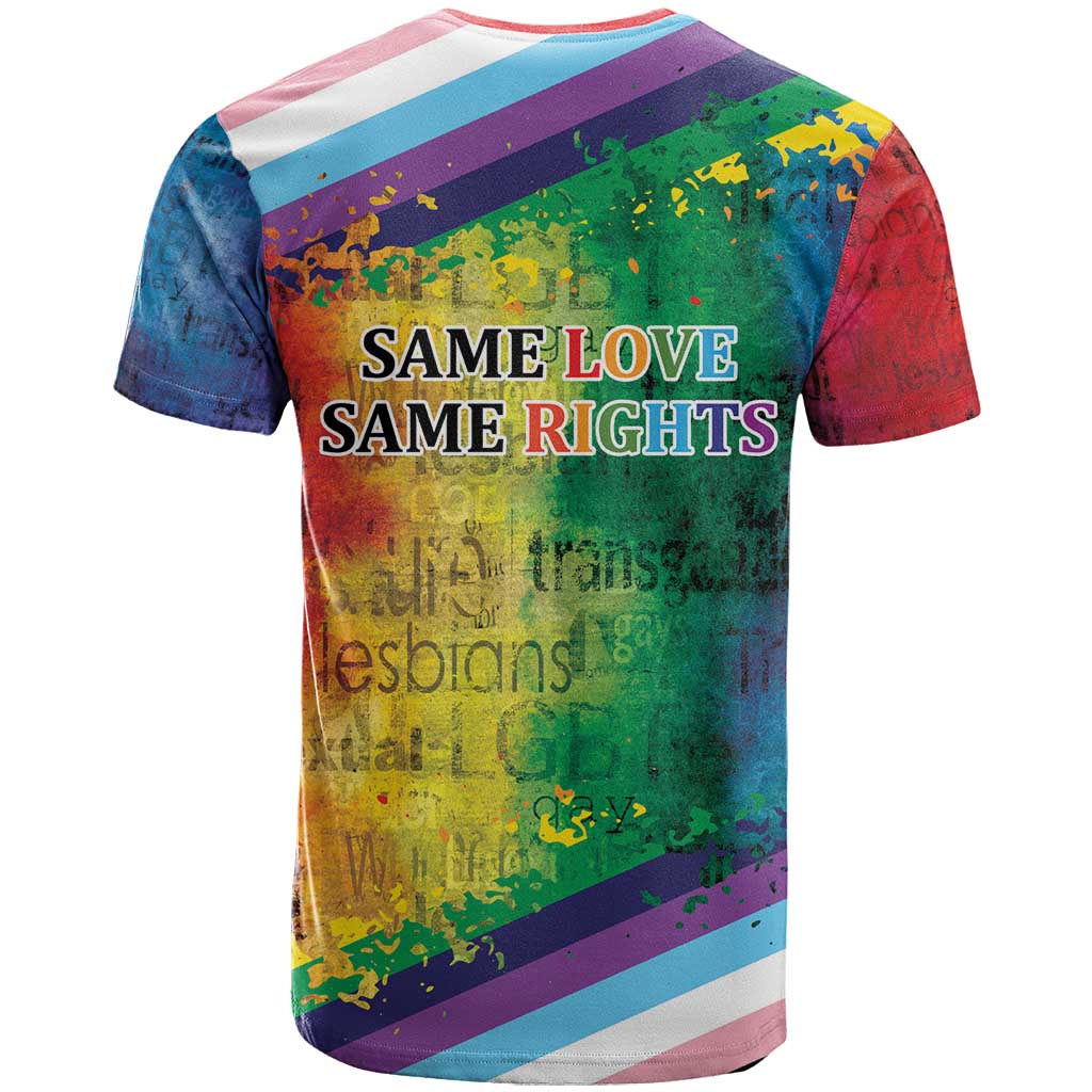 Beautiful Rainbow Lips Kiss T Shirt LGBTQ Same Love Same Rights - Wonder Print Shop