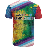 Beautiful Rainbow Lips Kiss T Shirt LGBTQ Same Love Same Rights - Wonder Print Shop