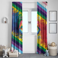 Beautiful Rainbow Lips Kiss Window Curtain LGBTQ Same Love Same Rights - Wonder Print Shop