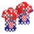 Croatia Hawaiian Shirt Hrvatska Checkerboard Gradient Style - Wonder Print Shop