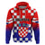 Personalised Croatia Hoodie Hrvatska Checkerboard Gradient Style - Wonder Print Shop