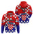 Personalised Croatia Hoodie Hrvatska Checkerboard Gradient Style - Wonder Print Shop