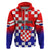 Personalised Croatia Hoodie Hrvatska Checkerboard Gradient Style - Wonder Print Shop