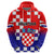 Personalised Croatia Hoodie Hrvatska Checkerboard Gradient Style - Wonder Print Shop