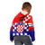 Personalised Croatia Kid Hoodie Hrvatska Checkerboard Gradient Style - Wonder Print Shop