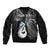 Personalised New Zealand Bomber Jacket Aotearoa Silver Fern With Manaia Maori Unique Black - Wonder Print Shop