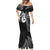 Personalised New Zealand Mermaid Dress Aotearoa Silver Fern With Manaia Maori Unique Black - Wonder Print Shop