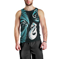 personalised-new-zealand-men-tank-top-aotearoa-silver-fern-with-manaia-maori-unique-turquoise