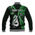 Personalised New Zealand Baseball Jacket Aotearoa Silver Fern With Manaia Maori Unique Green - Wonder Print Shop