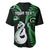 Personalised New Zealand Baseball Jersey Aotearoa Silver Fern With Manaia Maori Unique Green - Wonder Print Shop