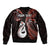 Personalised New Zealand Bomber Jacket Aotearoa Silver Fern With Manaia Maori Unique Red - Wonder Print Shop