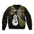 Personalised New Zealand Bomber Jacket Aotearoa Silver Fern With Manaia Maori Unique Gold - Wonder Print Shop
