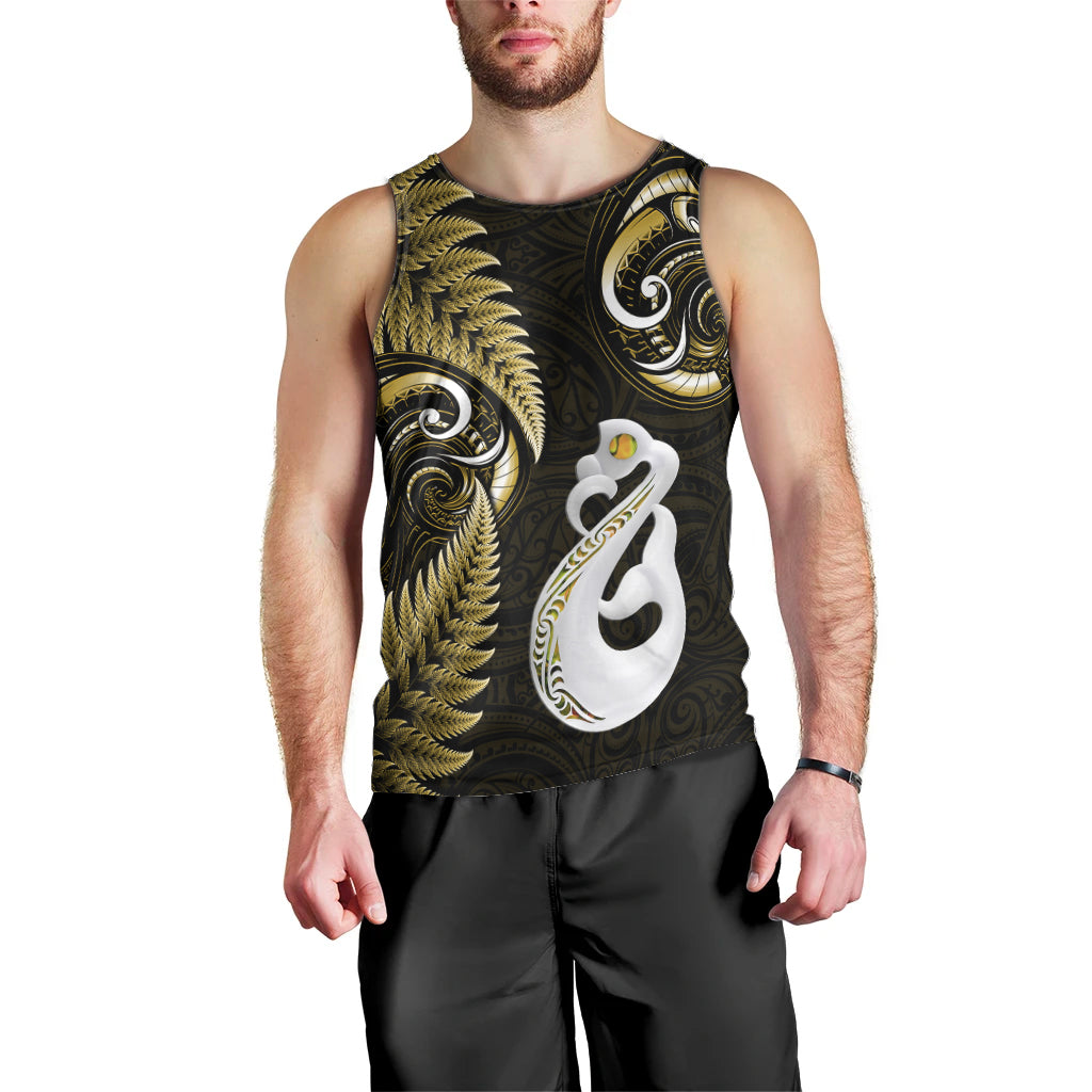 personalised-new-zealand-men-tank-top-aotearoa-silver-fern-with-manaia-maori-unique-gold