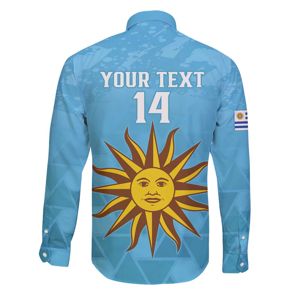 Custom Uruguay Football Family Matching Long Sleeve Bodycon Dress and Hawaiian Shirt 2024 Vamos La Celeste - Wonder Print Shop
