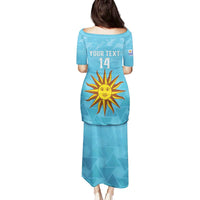 Custom Uruguay Football Family Matching Puletasi and Hawaiian Shirt 2024 Vamos La Celeste - Wonder Print Shop