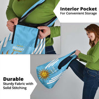 Custom Uruguay Football Grocery Bag Vamos La Celeste