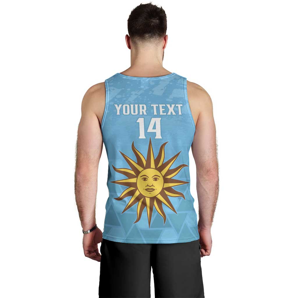 Custom Uruguay Football Men Tank Top 2024 Vamos La Celeste - Wonder Print Shop