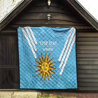 Custom Uruguay Football Quilt 2024 Vamos La Celeste - Wonder Print Shop