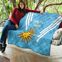 Custom Uruguay Football Quilt 2024 Vamos La Celeste - Wonder Print Shop