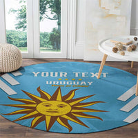 Custom Uruguay Football Round Carpet 2024 Vamos La Celeste