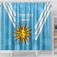 Custom Uruguay Football Shower Curtain 2024 Vamos La Celeste
