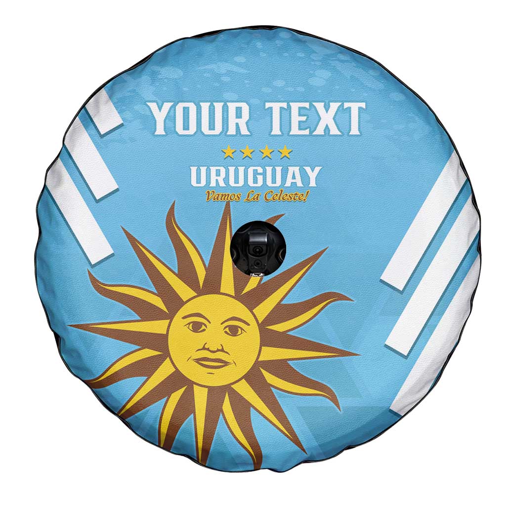 Custom Uruguay Football Spare Tire Cover 2024 Vamos La Celeste - Wonder Print Shop