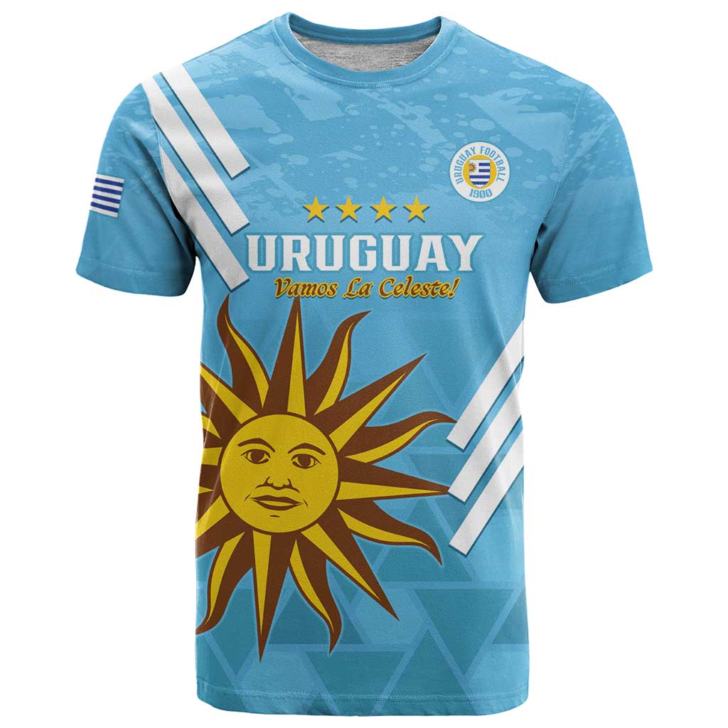 Custom Uruguay Football T Shirt 2024 Vamos La Celeste - Wonder Print Shop