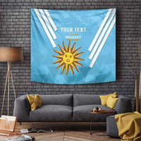 Custom Uruguay Football Tapestry 2024 Vamos La Celeste - Wonder Print Shop