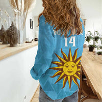 Custom Uruguay Football Women Casual Shirt 2024 Vamos La Celeste - Wonder Print Shop