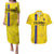 Custom Colombia Football Couples Matching Puletasi and Hawaiian Shirt 2024 Vamos La Tricolor - Yellow - Wonder Print Shop