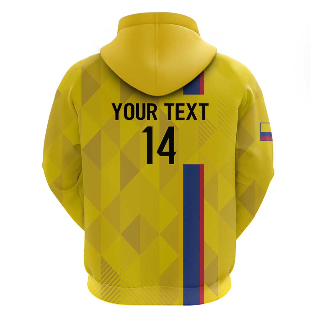 Custom Colombia Football Hoodie 2024 Vamos La Tricolor - Yellow - Wonder Print Shop