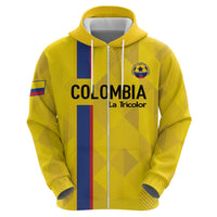 Custom Colombia Football Hoodie 2024 Vamos La Tricolor - Yellow - Wonder Print Shop