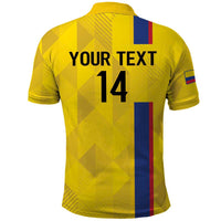 Custom Colombia Football Polo Shirt 2024 Vamos La Tricolor - Yellow - Wonder Print Shop