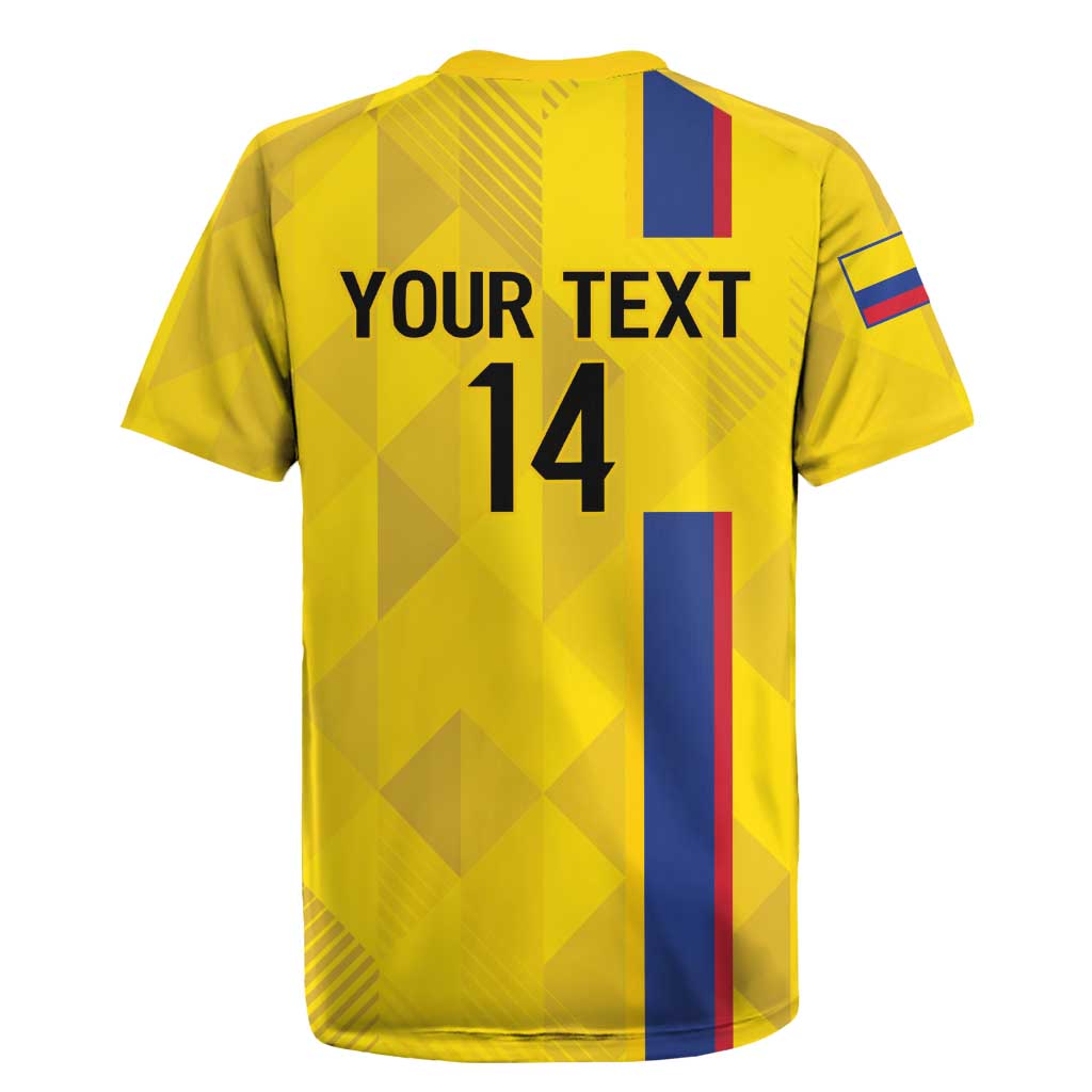 Custom Colombia Football Rugby Jersey 2024 Vamos La Tricolor - Yellow - Wonder Print Shop
