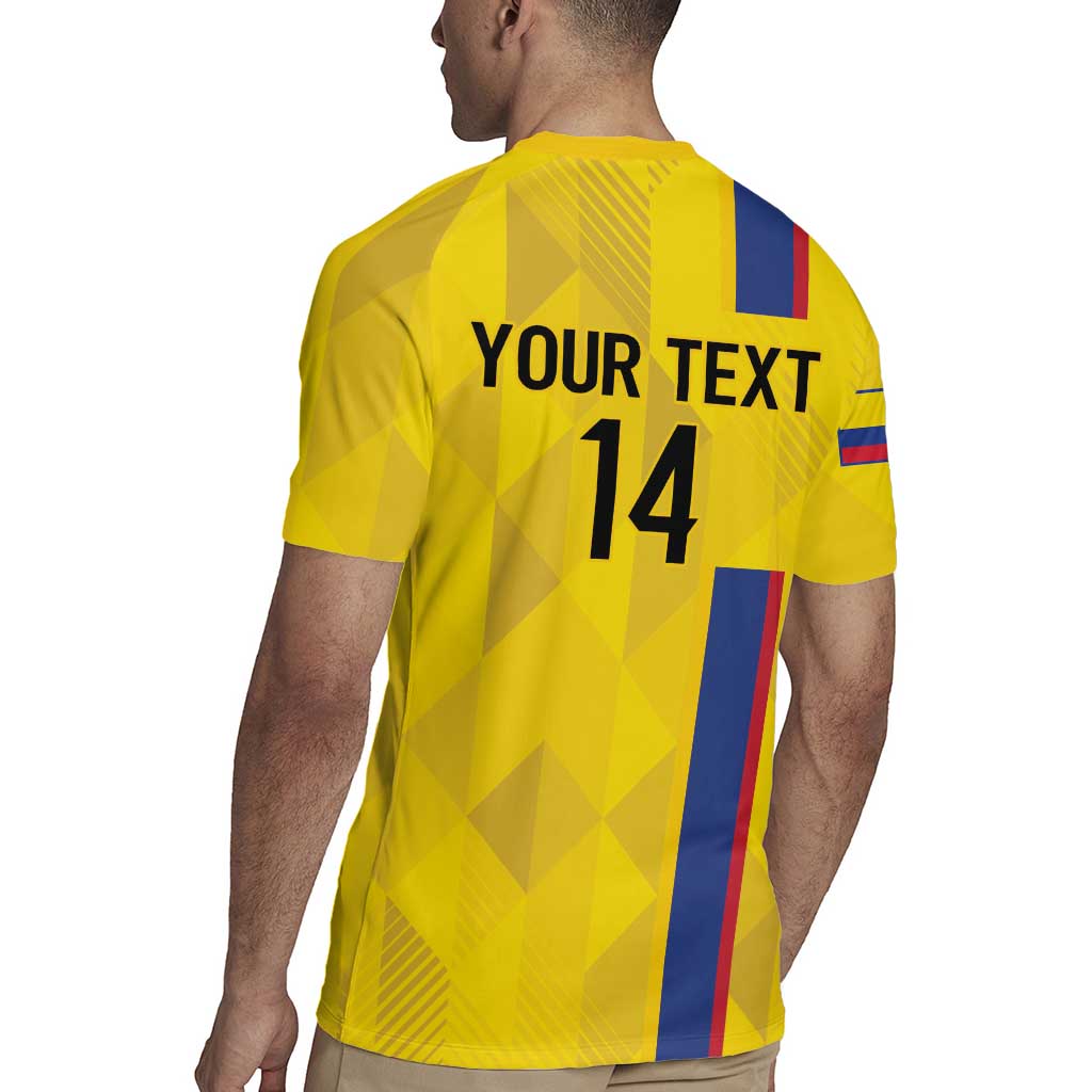 Custom Colombia Football Rugby Jersey 2024 Vamos La Tricolor - Yellow - Wonder Print Shop