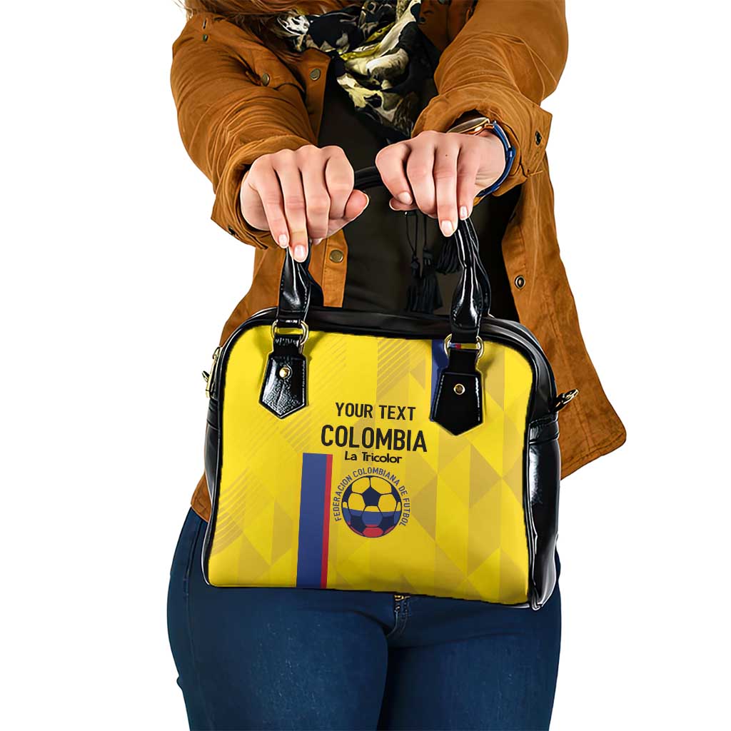 Custom Colombia Football Shoulder Handbag 2024 Vamos La Tricolor - Yellow