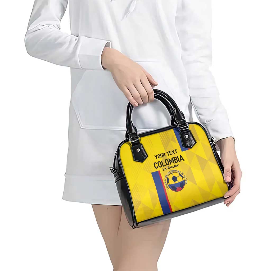 Custom Colombia Football Shoulder Handbag 2024 Vamos La Tricolor - Yellow