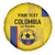 Custom Colombia Football Spare Tire Cover 2024 Vamos La Tricolor - Yellow - Wonder Print Shop
